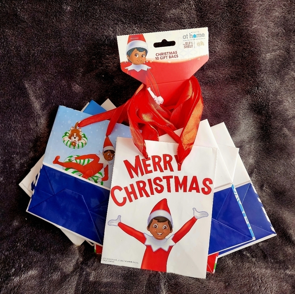 NWT original Elf on the Shelf 10-Count Icon Petite Christmas Gift Bags
